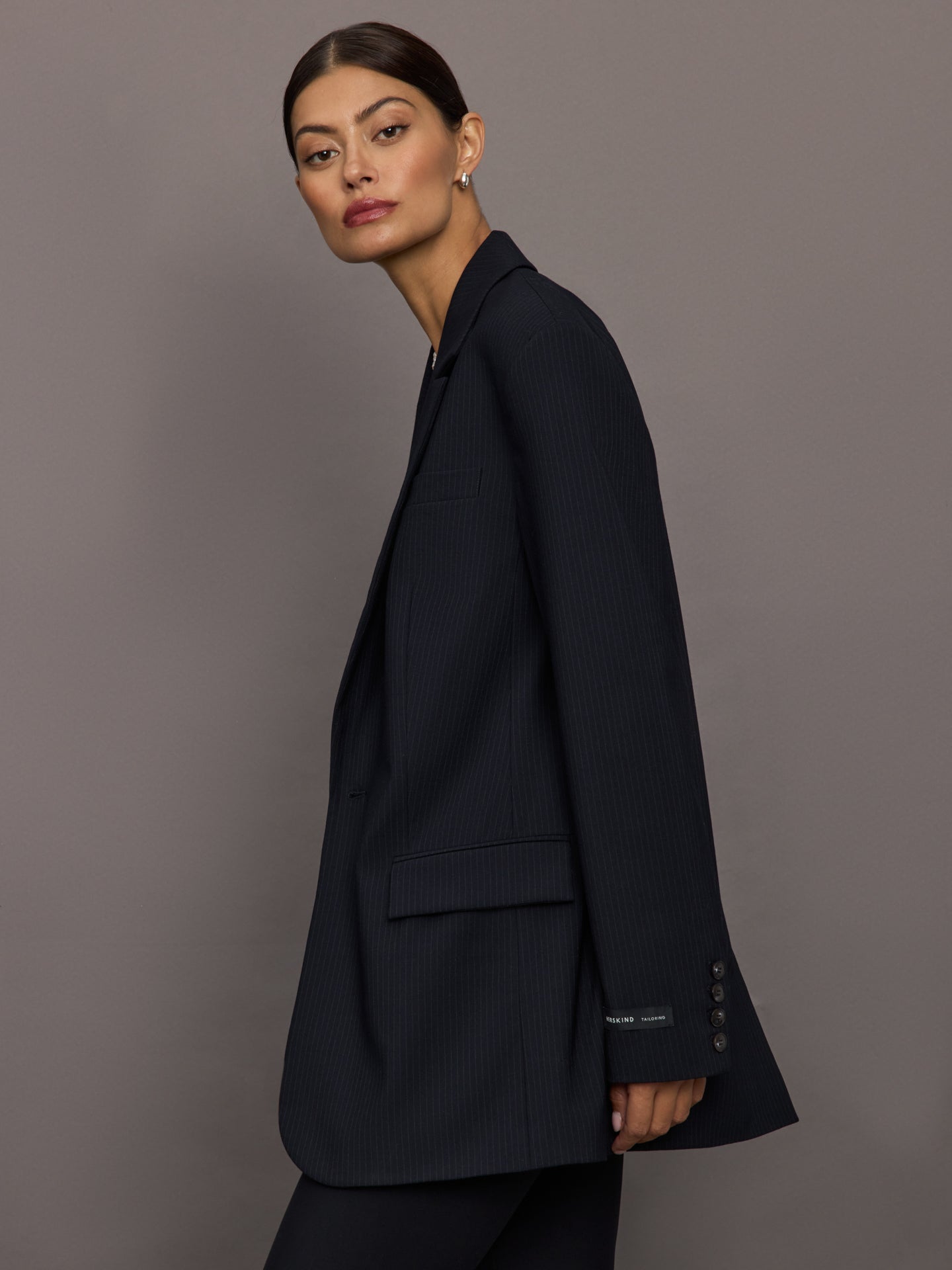 Yago Blazer | Navy Pinstripe