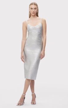 The Ivy Dress | Silver Foil