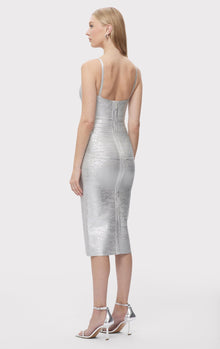 The Ivy Dress | Silver Foil