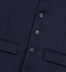 Blue Wool Blend Waistcoat | Men | Dark Navy