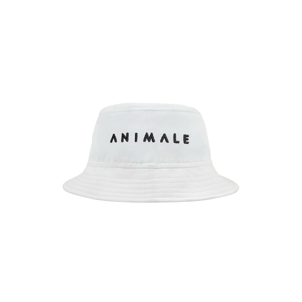 Hide & Seek Bucket Hat | White x Black Logo