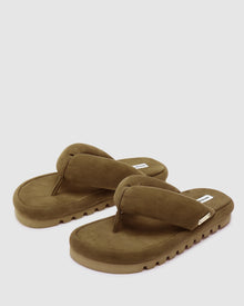 Womens | Hilary Suede Thong | Tan