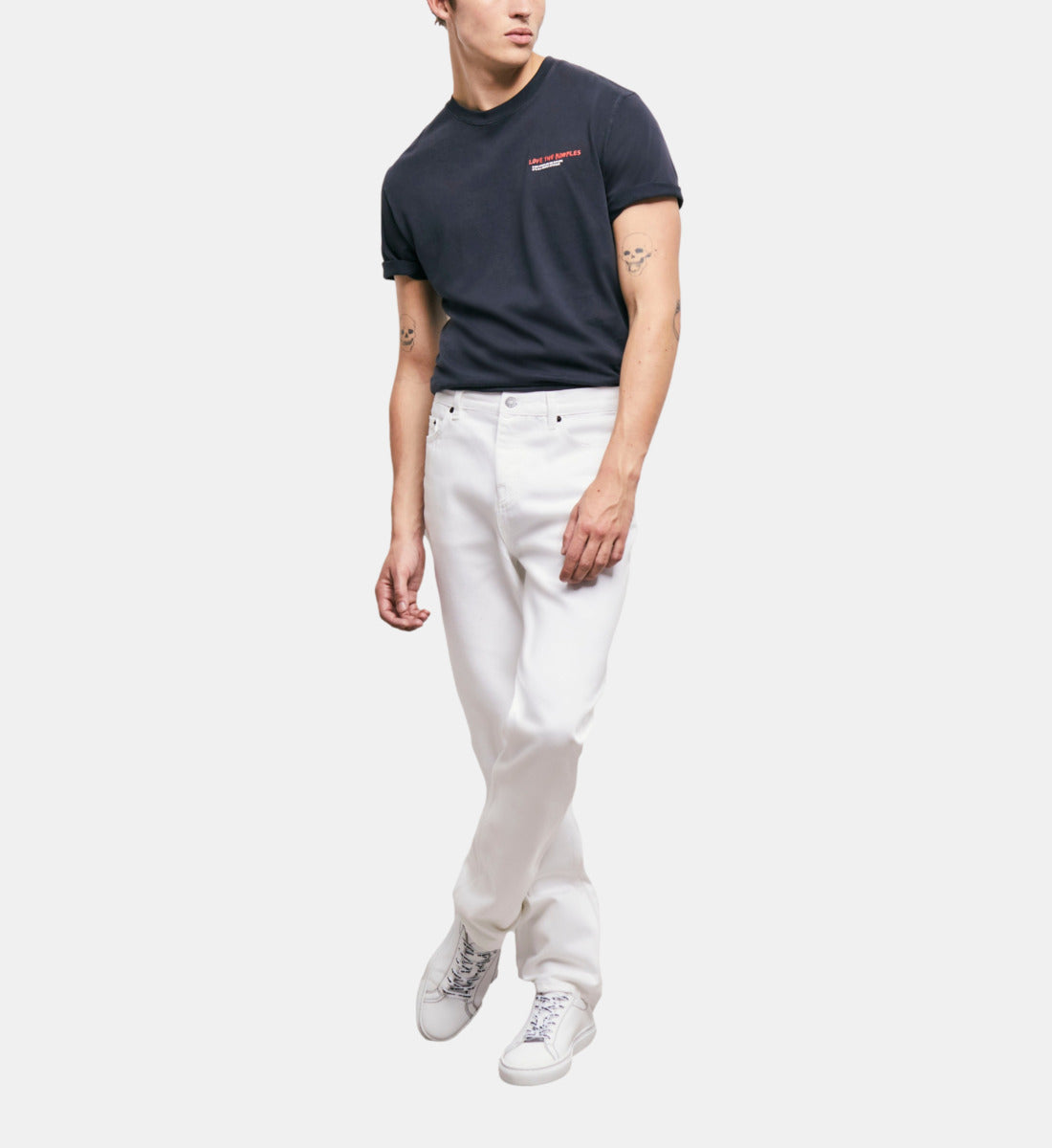 Straight-Cut Jeans | Men | White