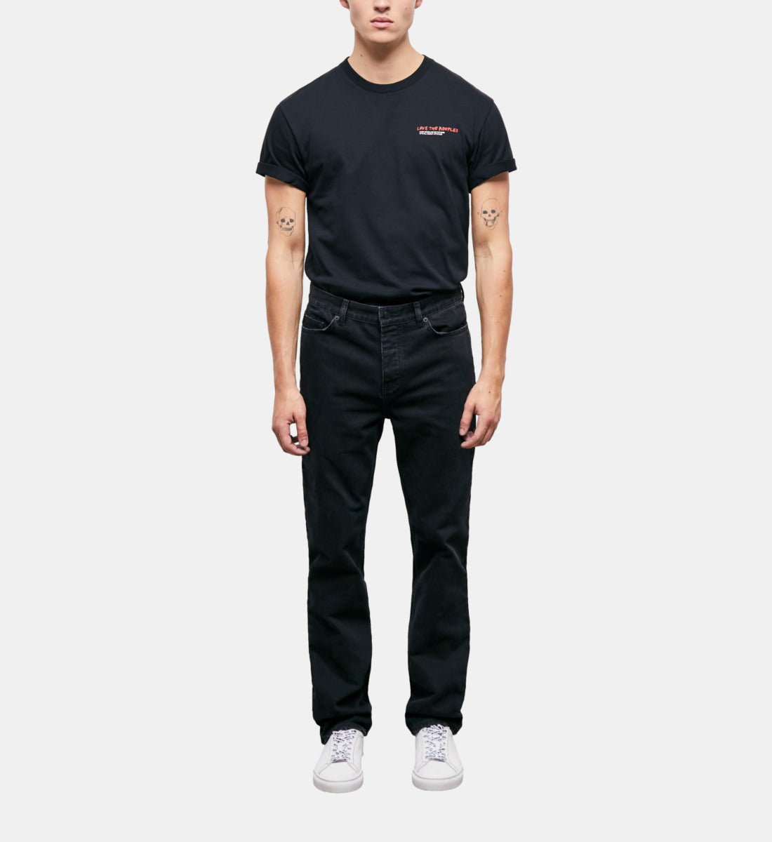 Straight-Cut Jeans | Men | Black Washed