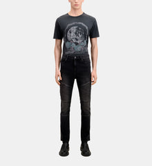 Slim Biker Jeans | Men | Black Washed