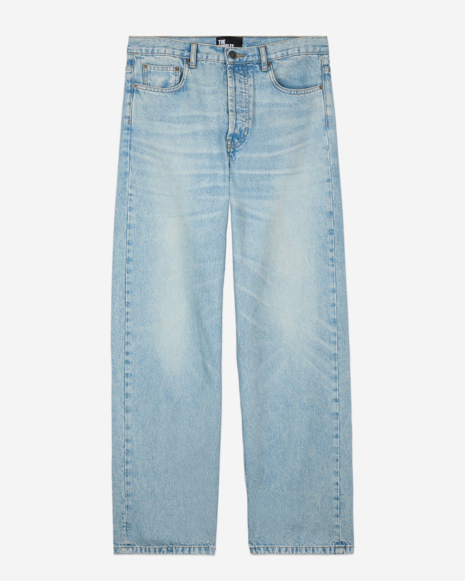 Straight Jeans | Men | Blue x Green