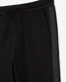 Joggers In Cotton With Logo Band | Men | Black