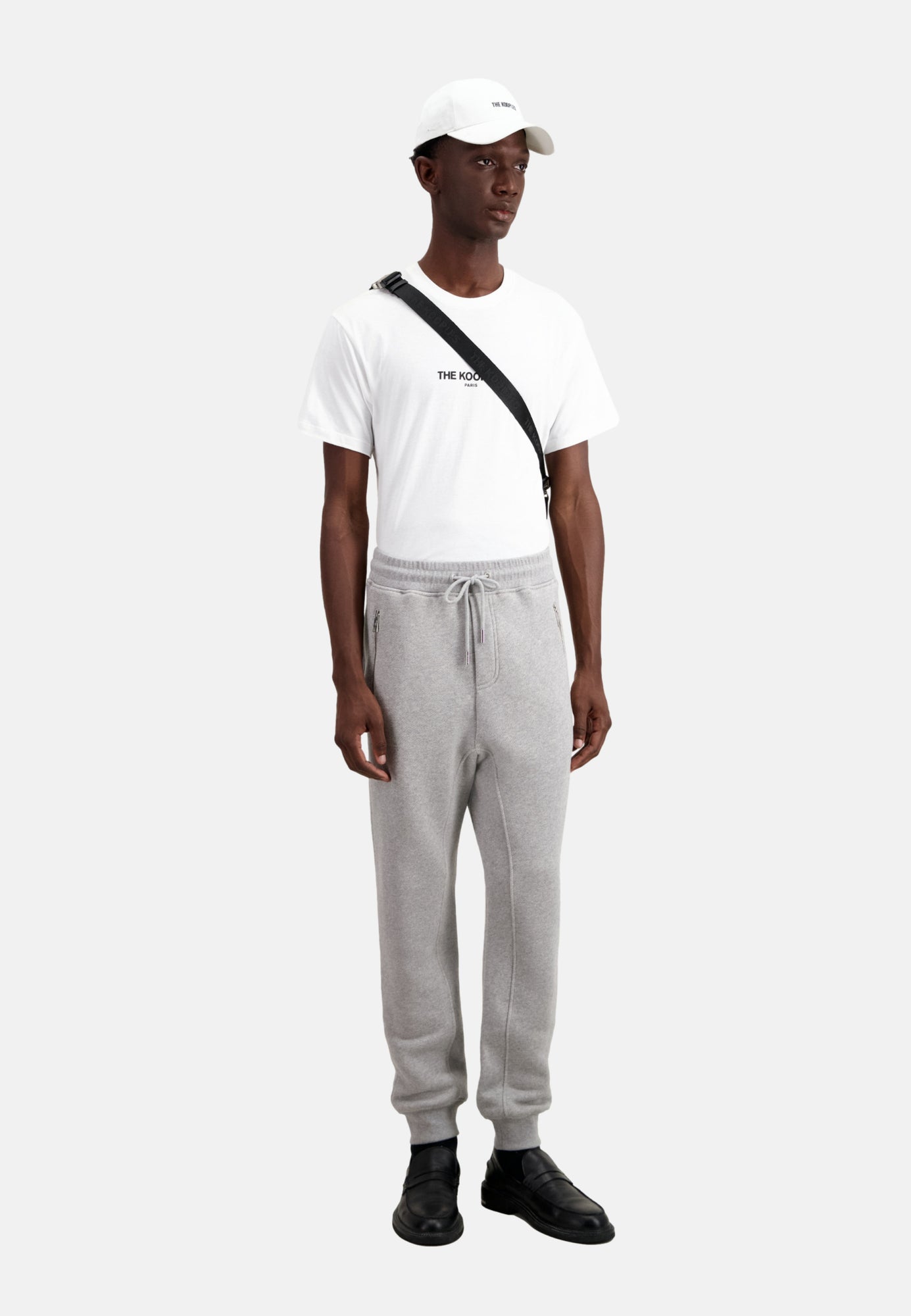 Grey Tracksuit Trousers | Men | Gris Clair