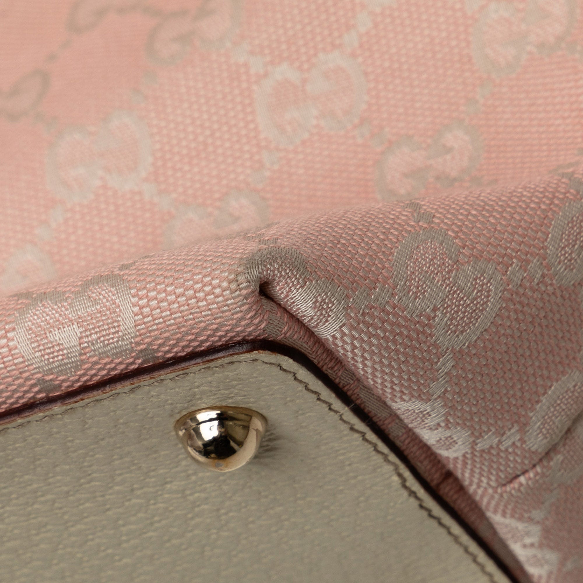 Gucci | Pre-Owned GG Canvas Eclipse Shoulder Bag | Pink/Light Pink