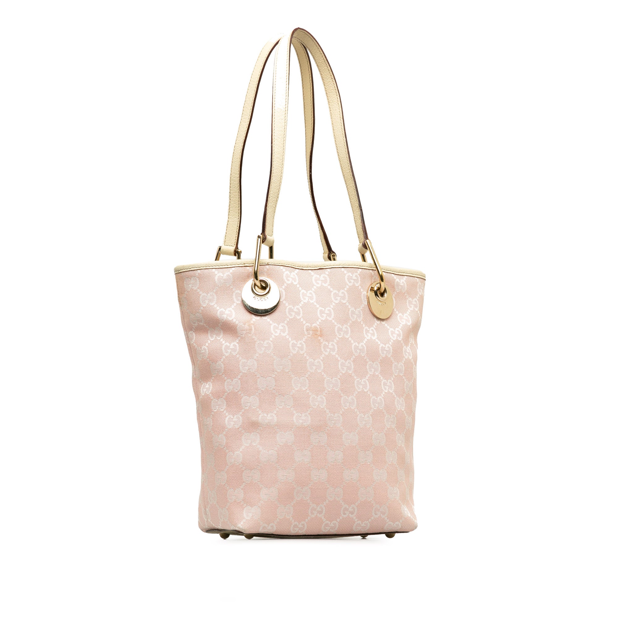 Gucci | Pre-Owned GG Canvas Eclipse Shoulder Bag | Pink/Light Pink