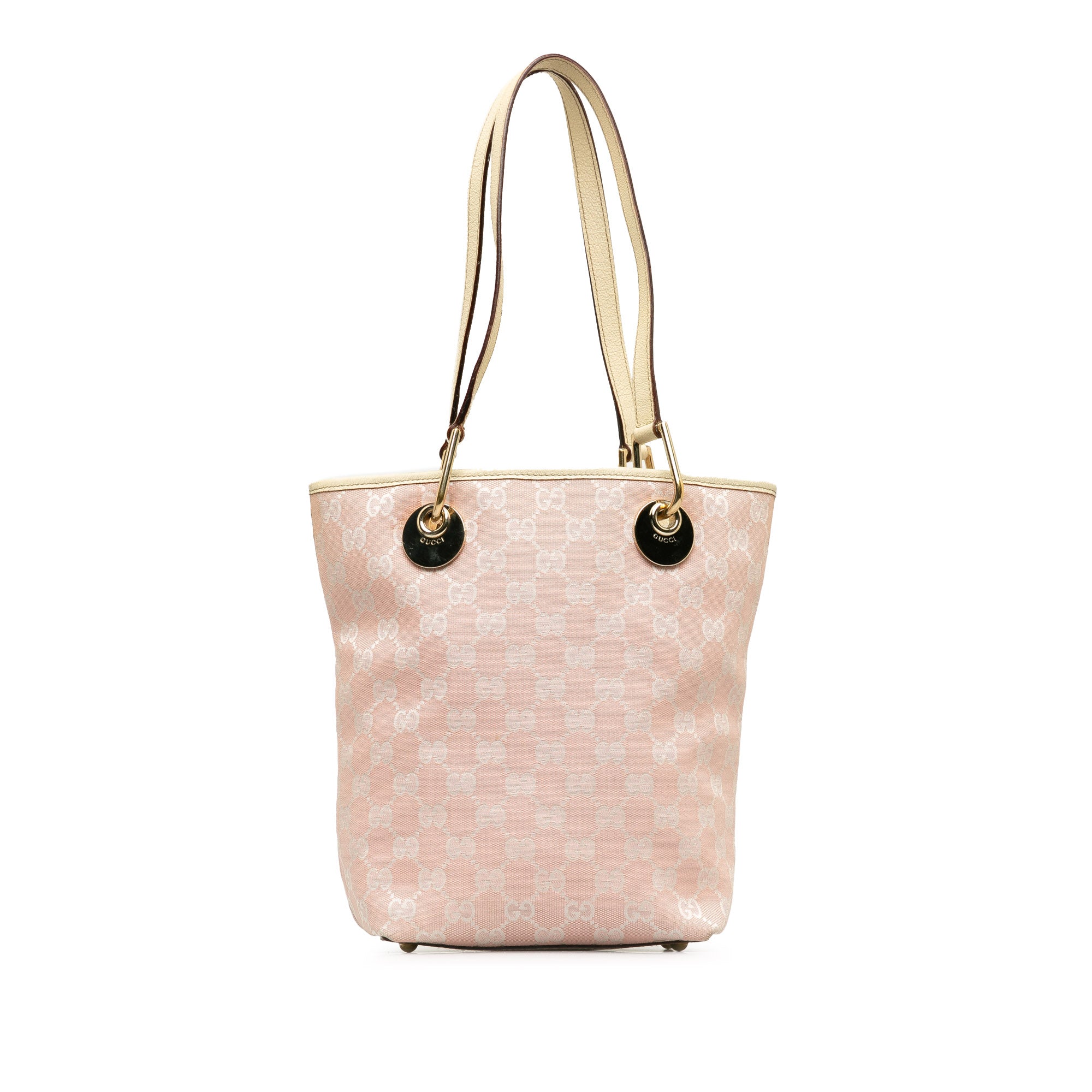 Gucci | Pre-Owned GG Canvas Eclipse Shoulder Bag | Pink/Light Pink
