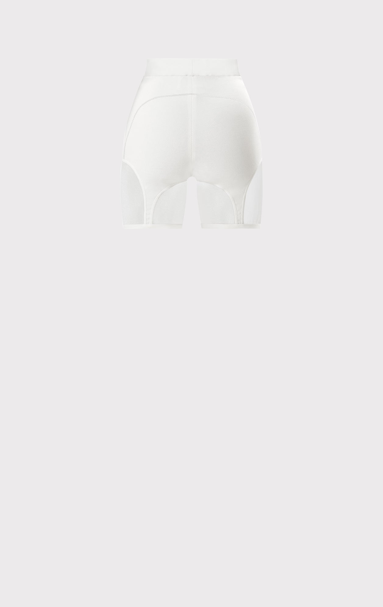 Hervé Léger X Law Roach Seamed Bike Shorts | Alabaster