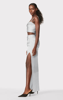 Hervé Léger X Law Roach Draped Asymmetrical Maxi Skirt | Mercury