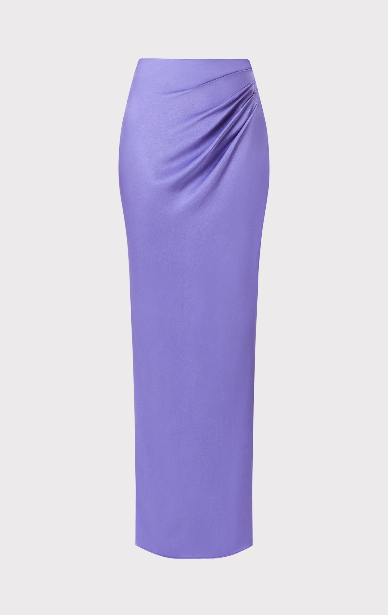 Draped Asymmetrical Maxi Skirt | Royal