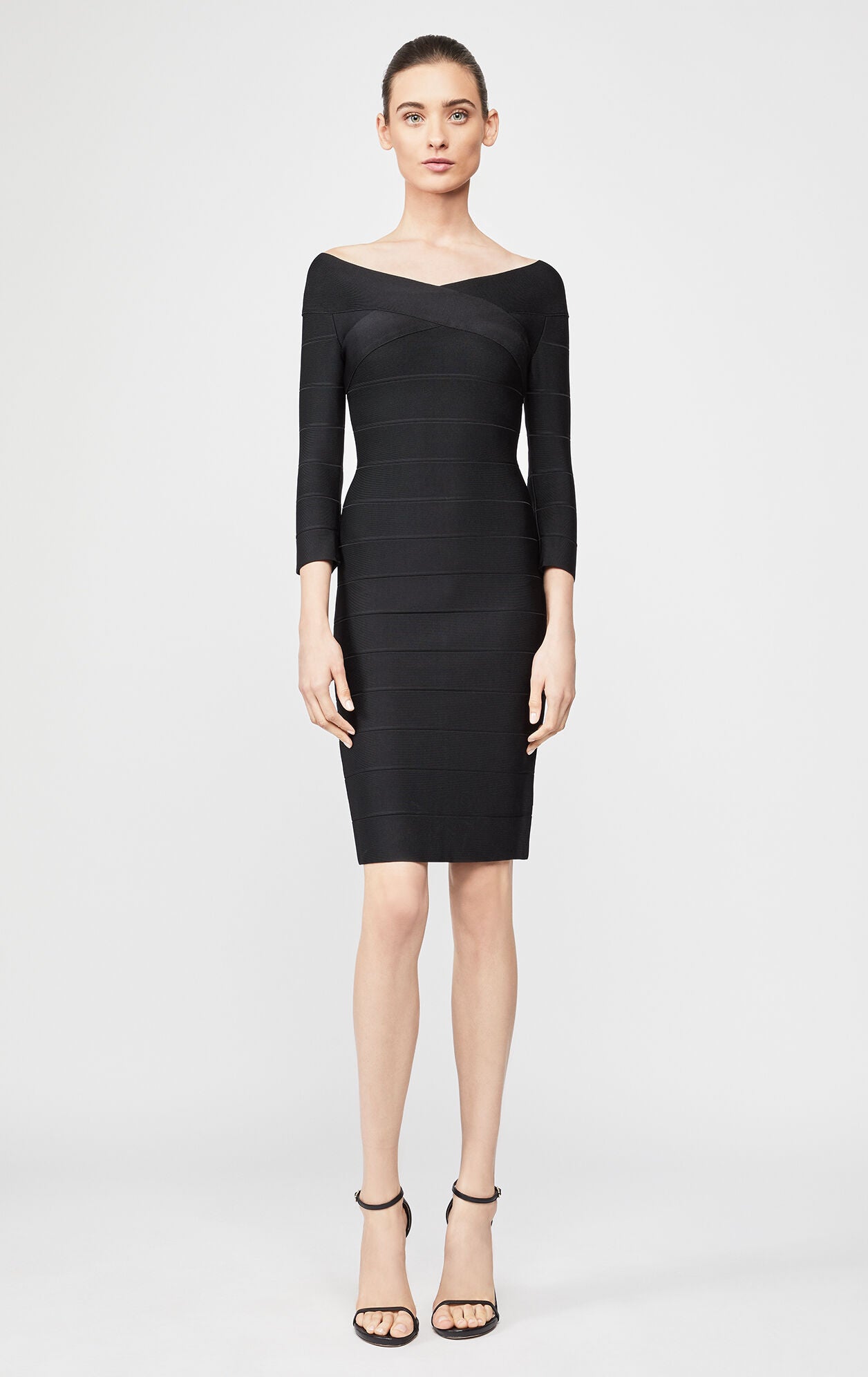 Icon Mini Portrait Dress | Black