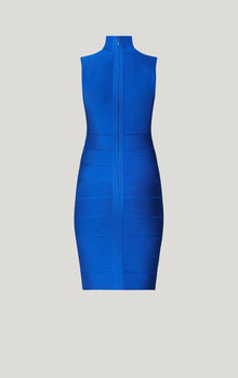 Mock Neck Icon Dress | Bright Cobalt