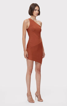 Asymmetrical Mini Dress | Redwood