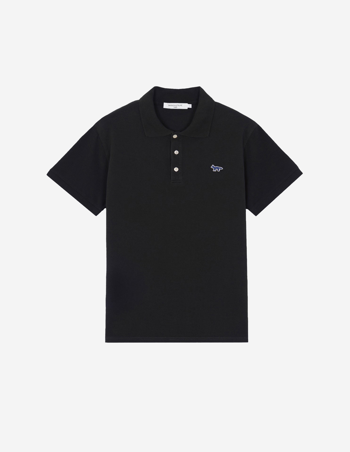 Mens | Navy Fox Patch Classic Polo | Black