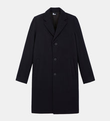 Long Wool Coat | Men | Black