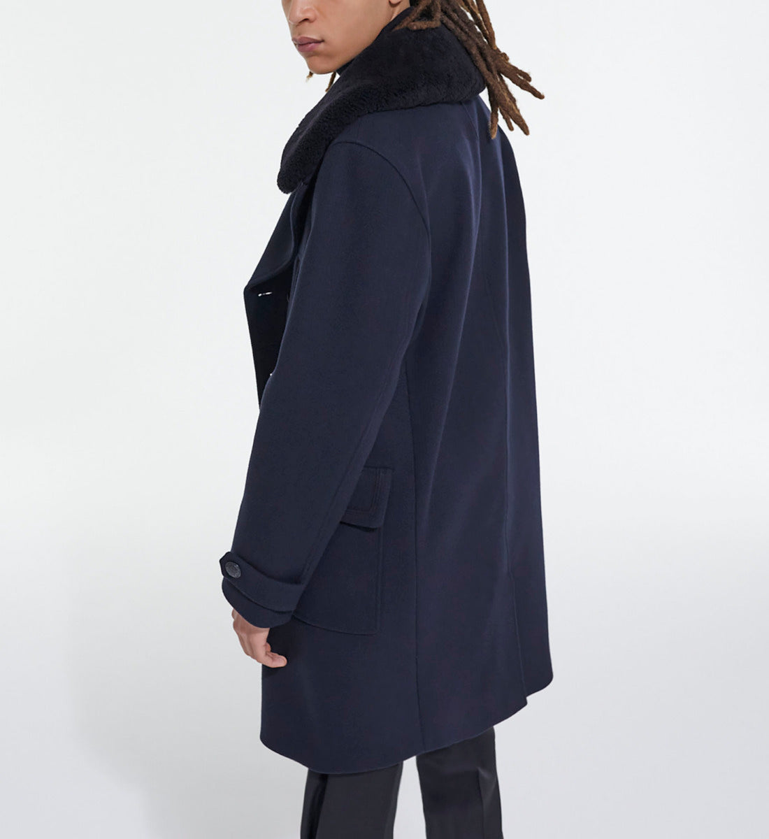 Blue Wool Coat | Men | Dark Navy