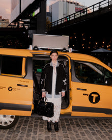 Women | Hold Me Close Letterman Bomber | Black