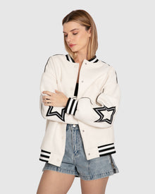 Women | Hold Me Close Letterman Bomber | Off-White