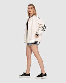 Women | Hold Me Close Letterman Bomber | Off-White