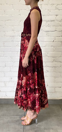 Hemant & Nandita | Aafa Long Dress | Red/Beige