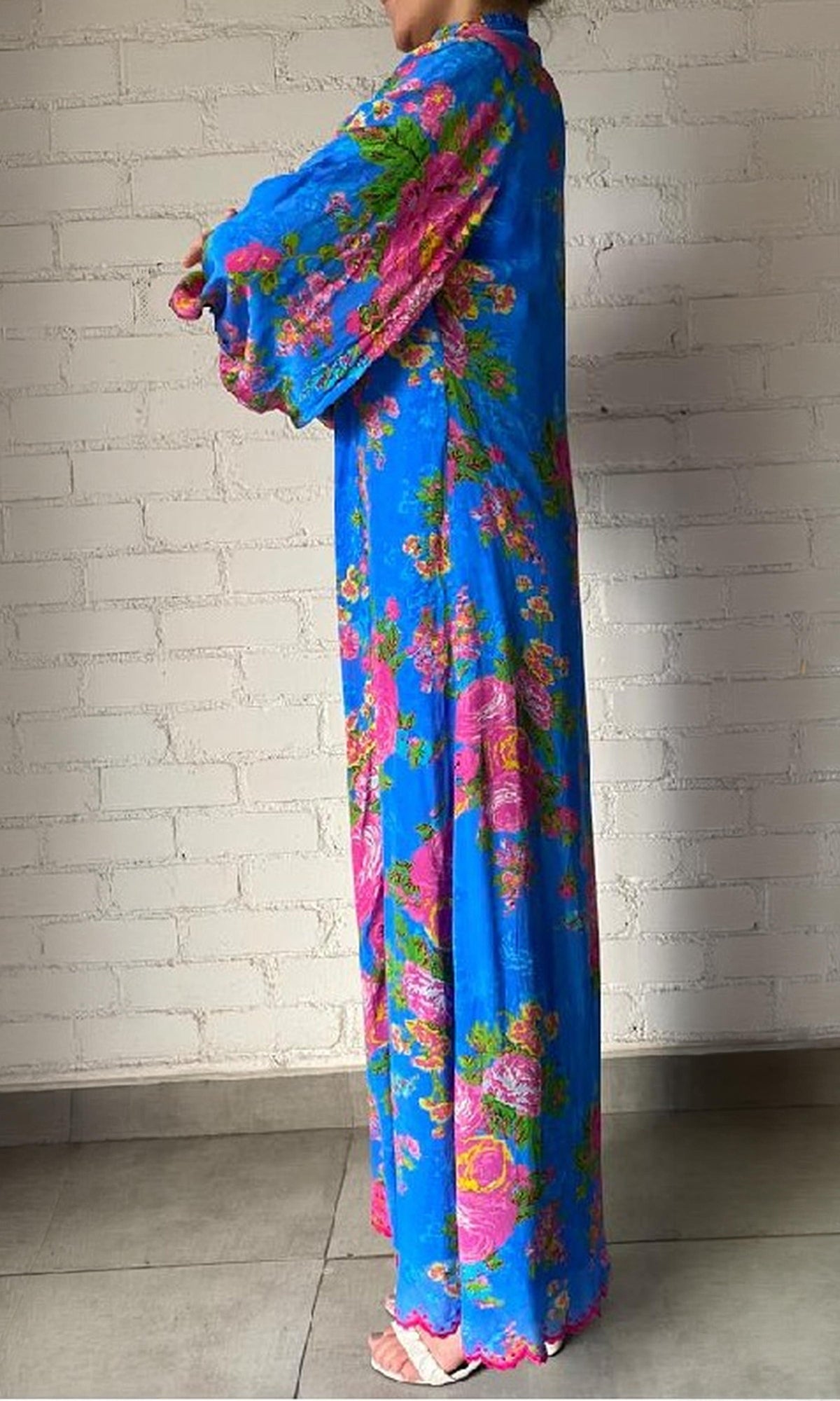 Hemant And Nandita | Aara Viscose Long Dress | Blue
