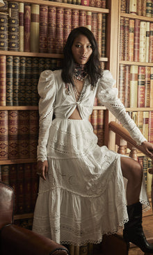 Womens | Ada Cotton Short Dress | Off White