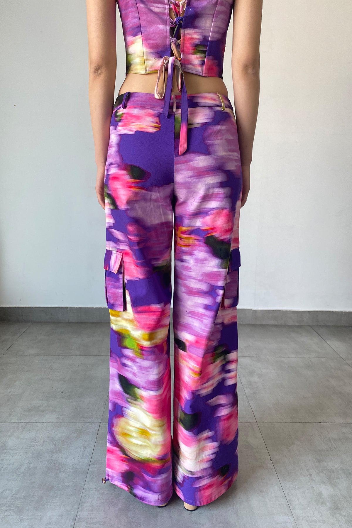 Cotton Twill Pants | Purple