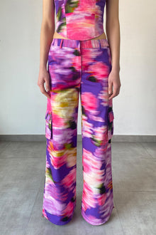 Cotton Twill Pants | Purple