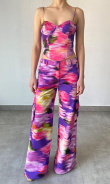 Womens | Anay Cotton Top | Purple Multi