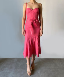Hemant & Nandita | Anay Pin Midi Dress | Pink