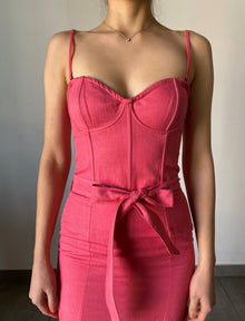 Hemant & Nandita | Anay Pin Midi Dress | Pink