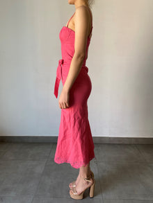 Hemant & Nandita | Anay Pin Midi Dress | Pink