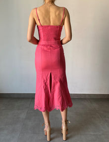 Hemant & Nandita | Anay Pin Midi Dress | Pink
