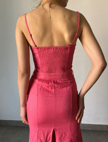 Hemant & Nandita | Anay Pin Midi Dress | Pink