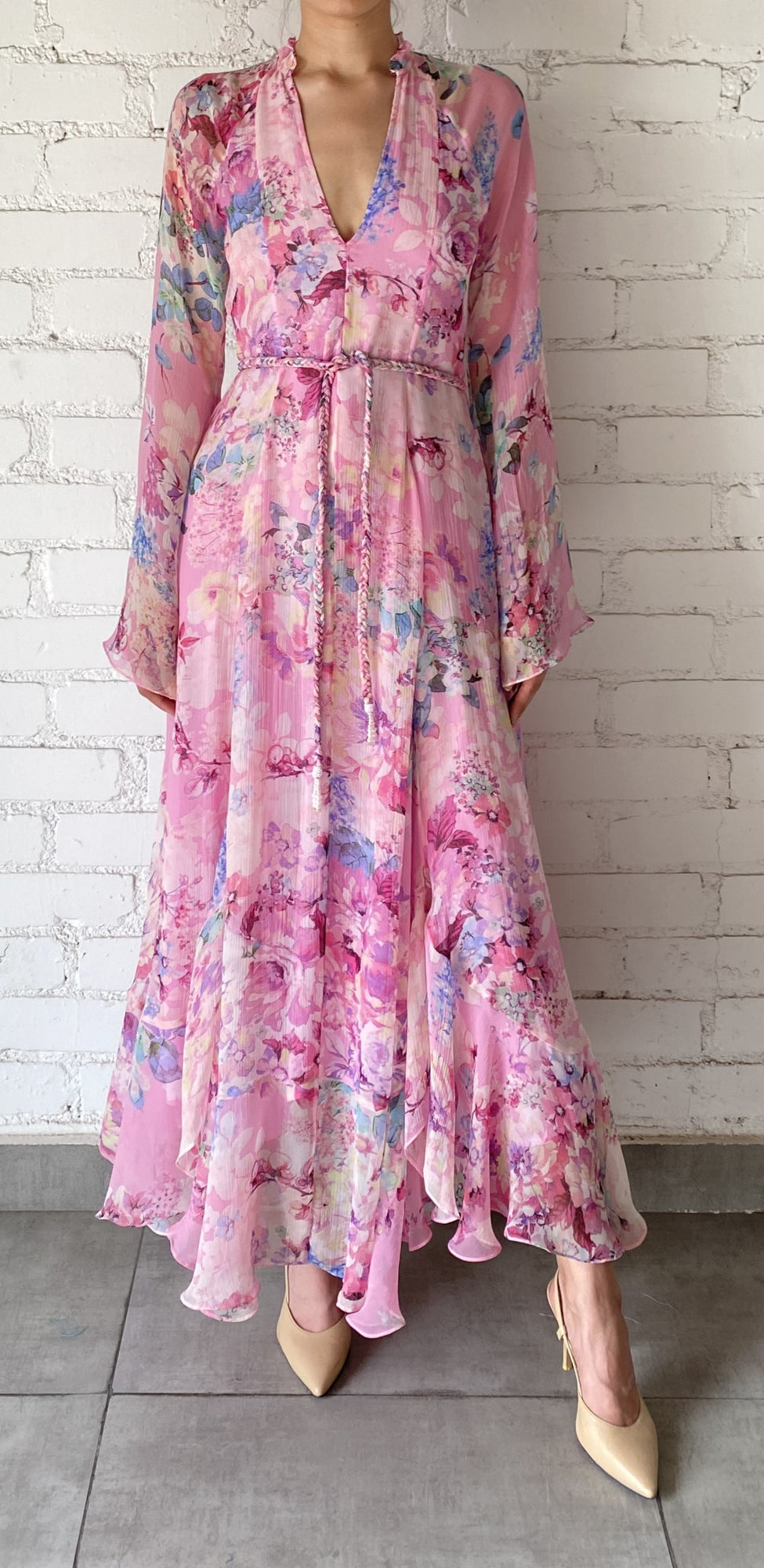 Hemant & Nandita | April High Low Dress | Pink