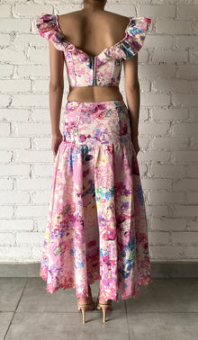 Corset Top | Pink Floral