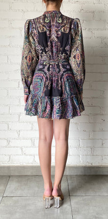 Arka Short Dress | Black/Multi