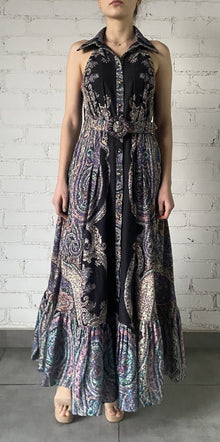 Hemant & Nandita | Arka Halter Long Dress | Black