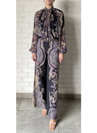 Hemant & Nandita | Arka Flared Pants | Black
