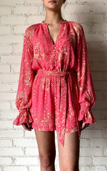 Hemant & Nandita | Asha Floral Romper | Pink