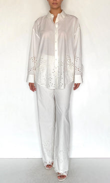 Womens | Bagh Cotton Over Sized Shirt | White