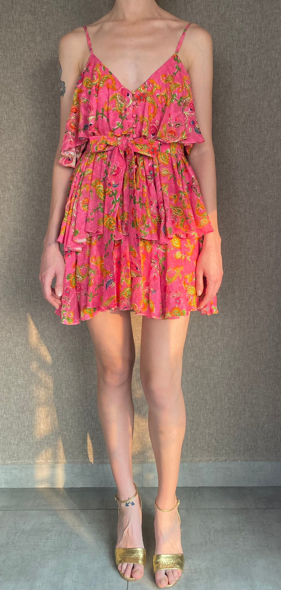 Hemant & Nandita | Bela Short Dress | Pink