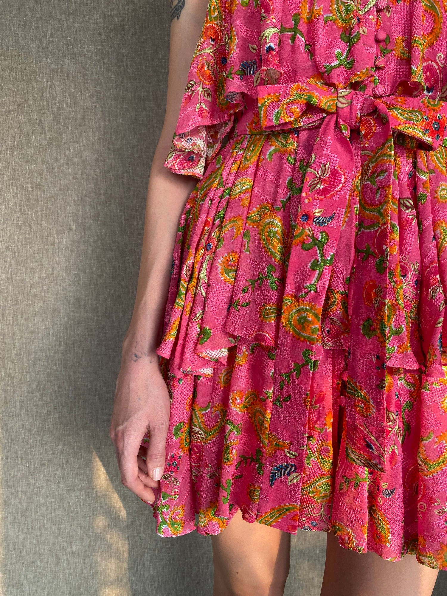 Hemant & Nandita | Bela Short Dress | Pink