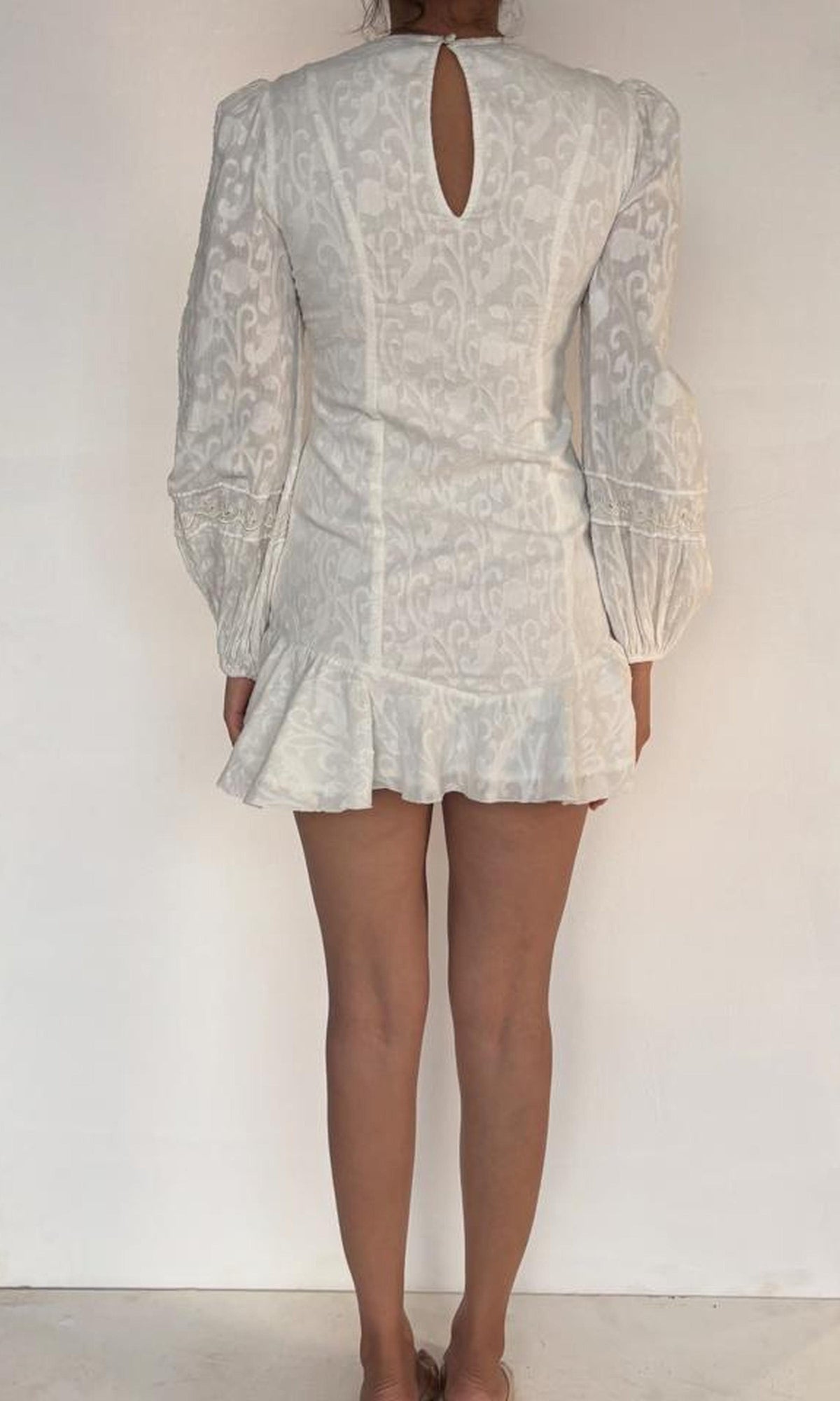 Womens | Brio Cotton Short Dress | White