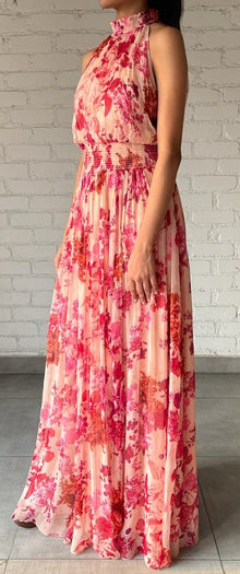 Hemant & Nandita | Dali Ruched Long Dress | Pink