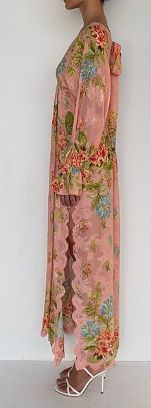 Kaftan With Printed Slip | Multi